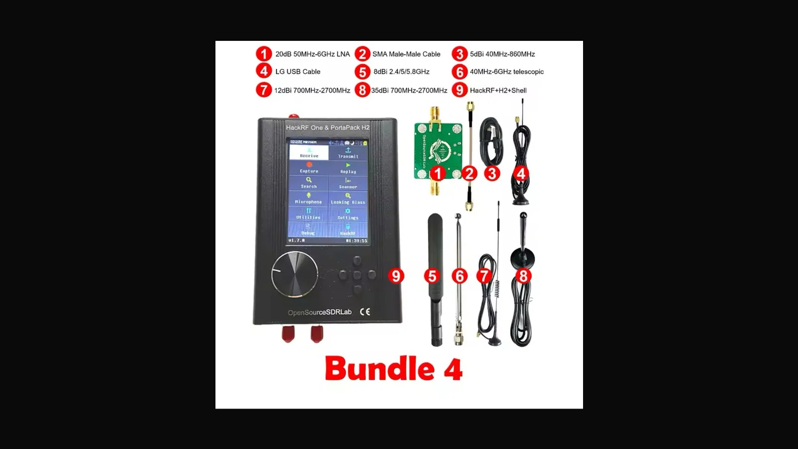 HackRF One + PortaPack H2 bundles: portable SDR for authorised RF work